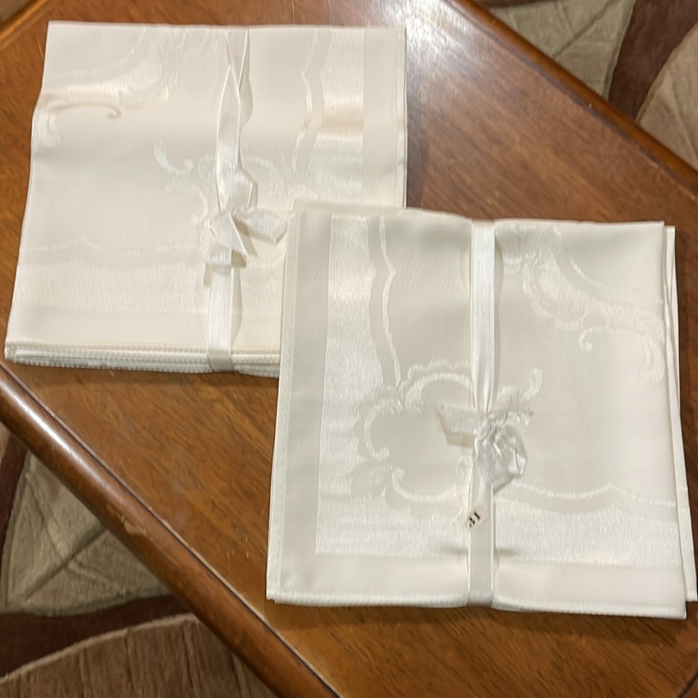 8 Stoffels Damask Linen Napkins Switzerland